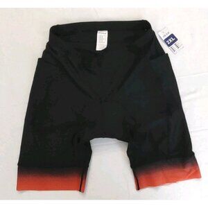 QUALIDYNE Padded Bicycle Cycling Shorts Mens Transpirability Red Black Size 2XL